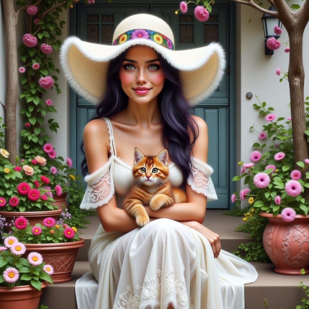 Posing...Kitten too.