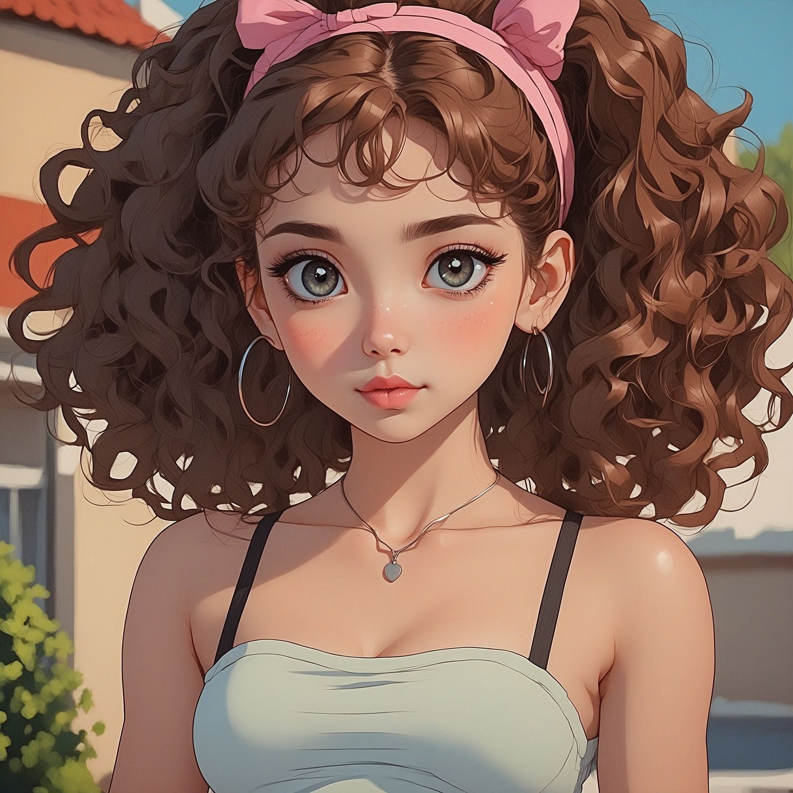 Cute curly