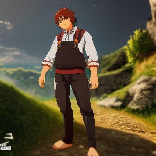 german man wearing lederhosen