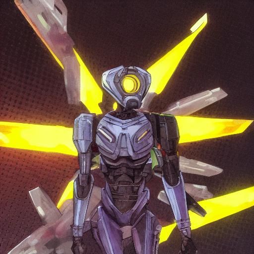 <lora:ULTRAKILL:1.0> V1 fighting King Minos