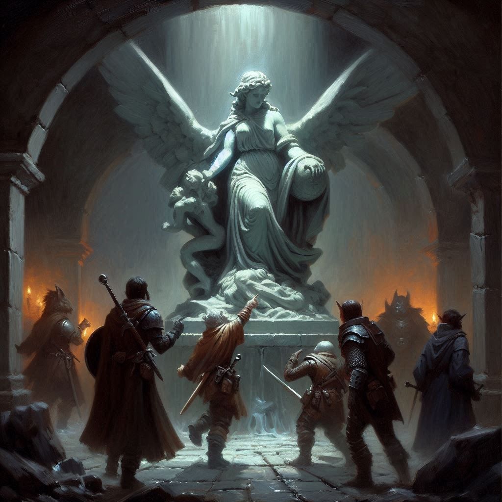 The Statue of St. Bethesda - a Moved Landmark