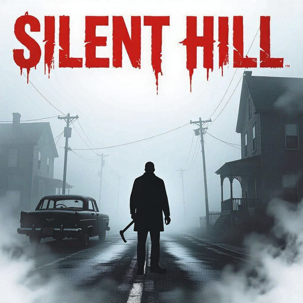 Silent Hill Style 90s Video Game Cover