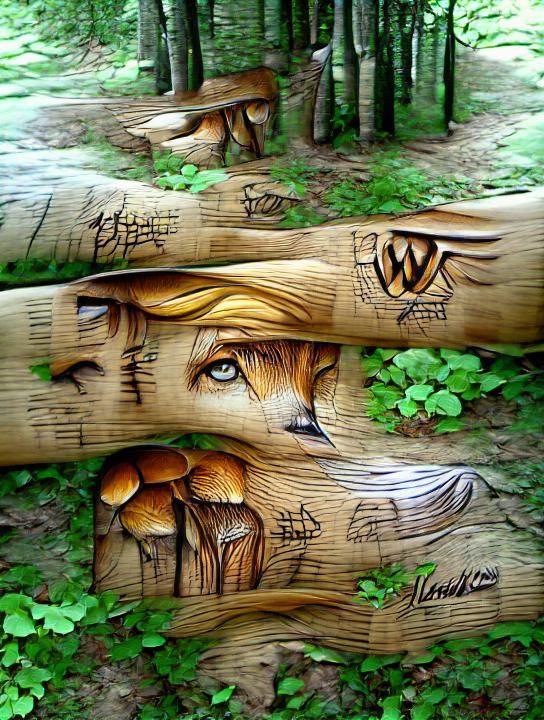 The beauty behind the woods