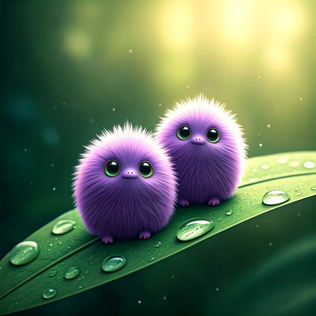 happy microfluffies  by @Jane Jay