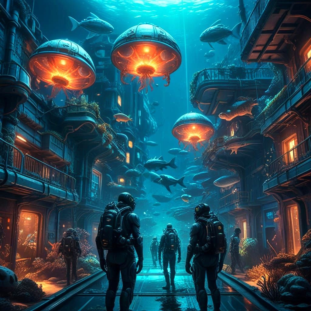Underwater Civilization  by @undefined