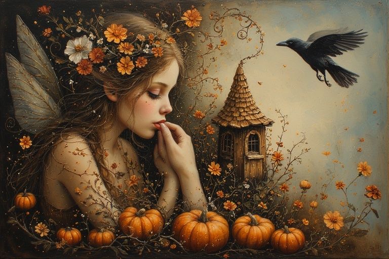 Whimsical fantasy illustration