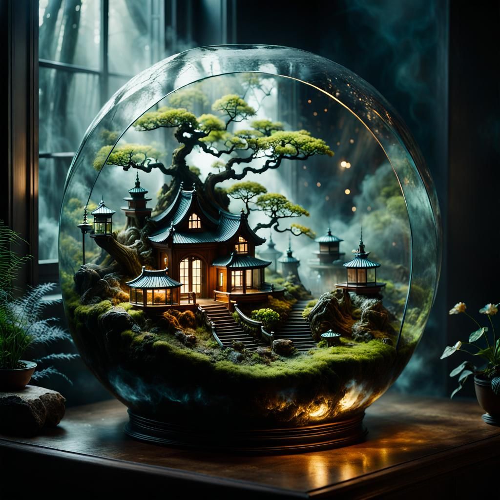 Japanese terrarium.  by @Gsmdi
