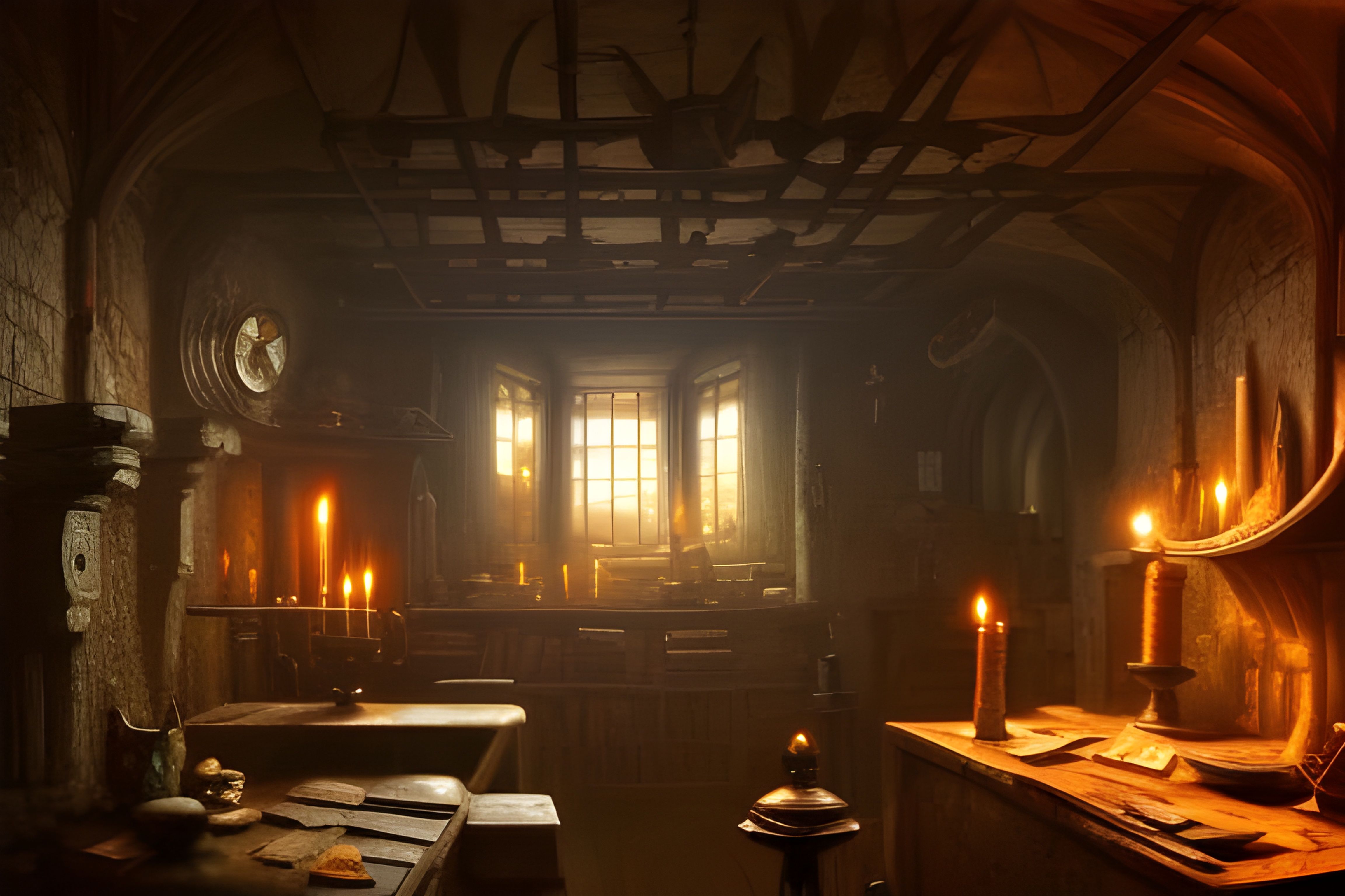 Medieval ages craftroom 3 - AI Generated Artwork - NightCafe Creator