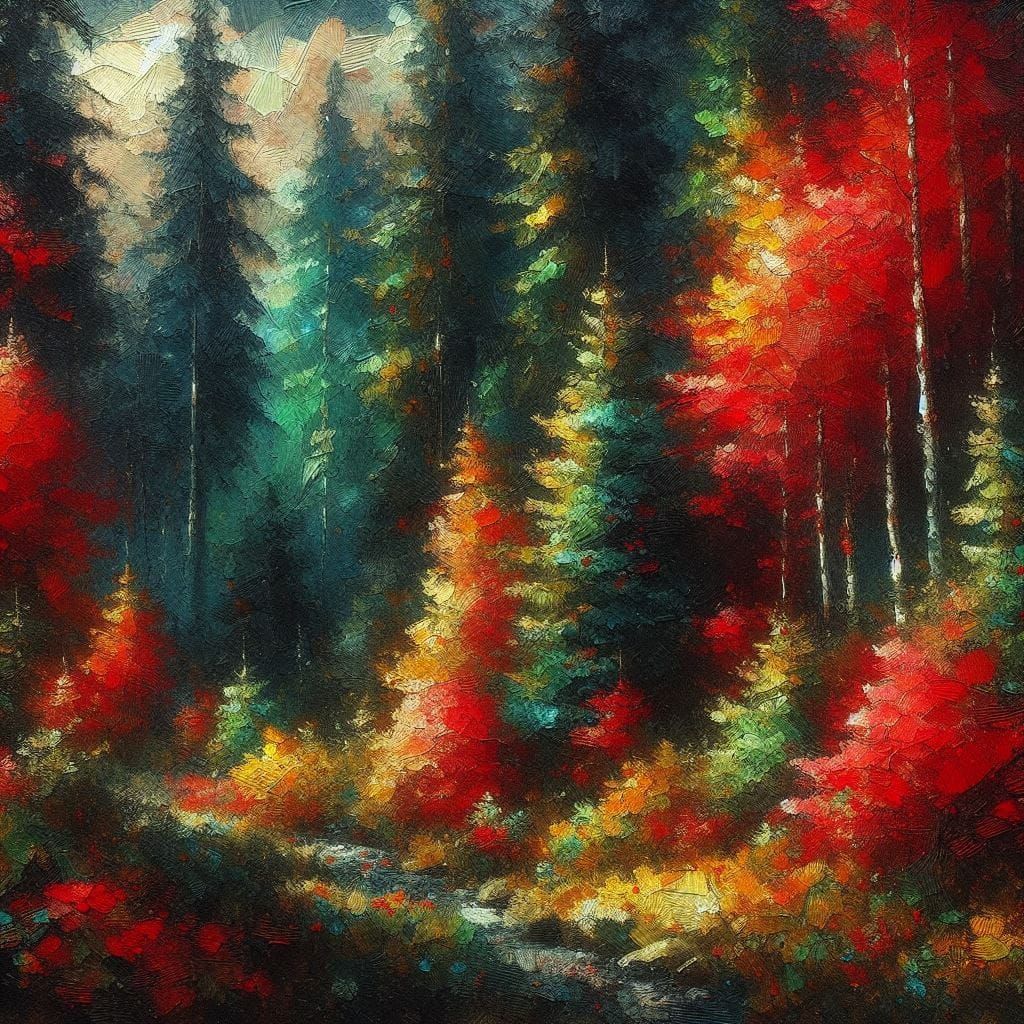 Dreamlike forest