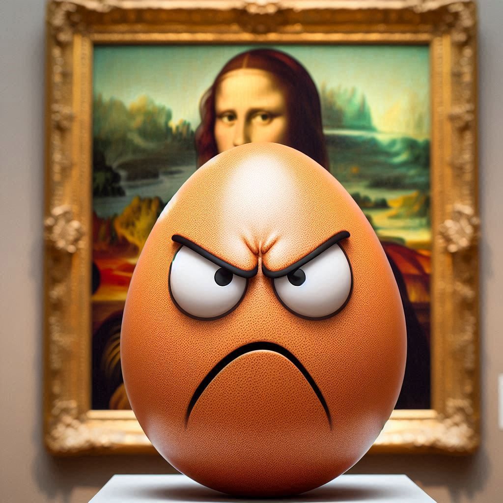 Angry Egg at the Museum