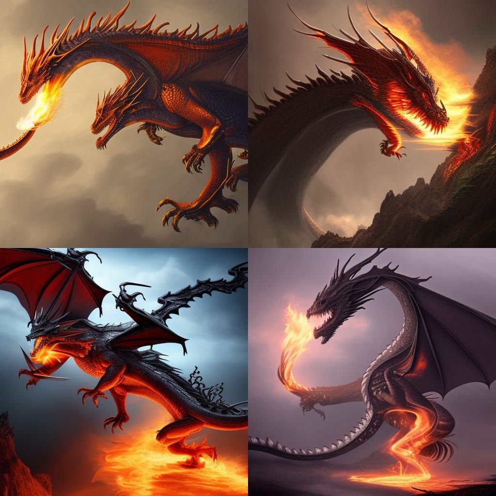 Fire breathing dragon