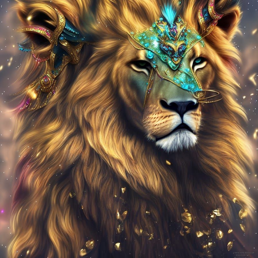 Lion Masquerade Fail - AI Generated Artwork - NightCafe Creator