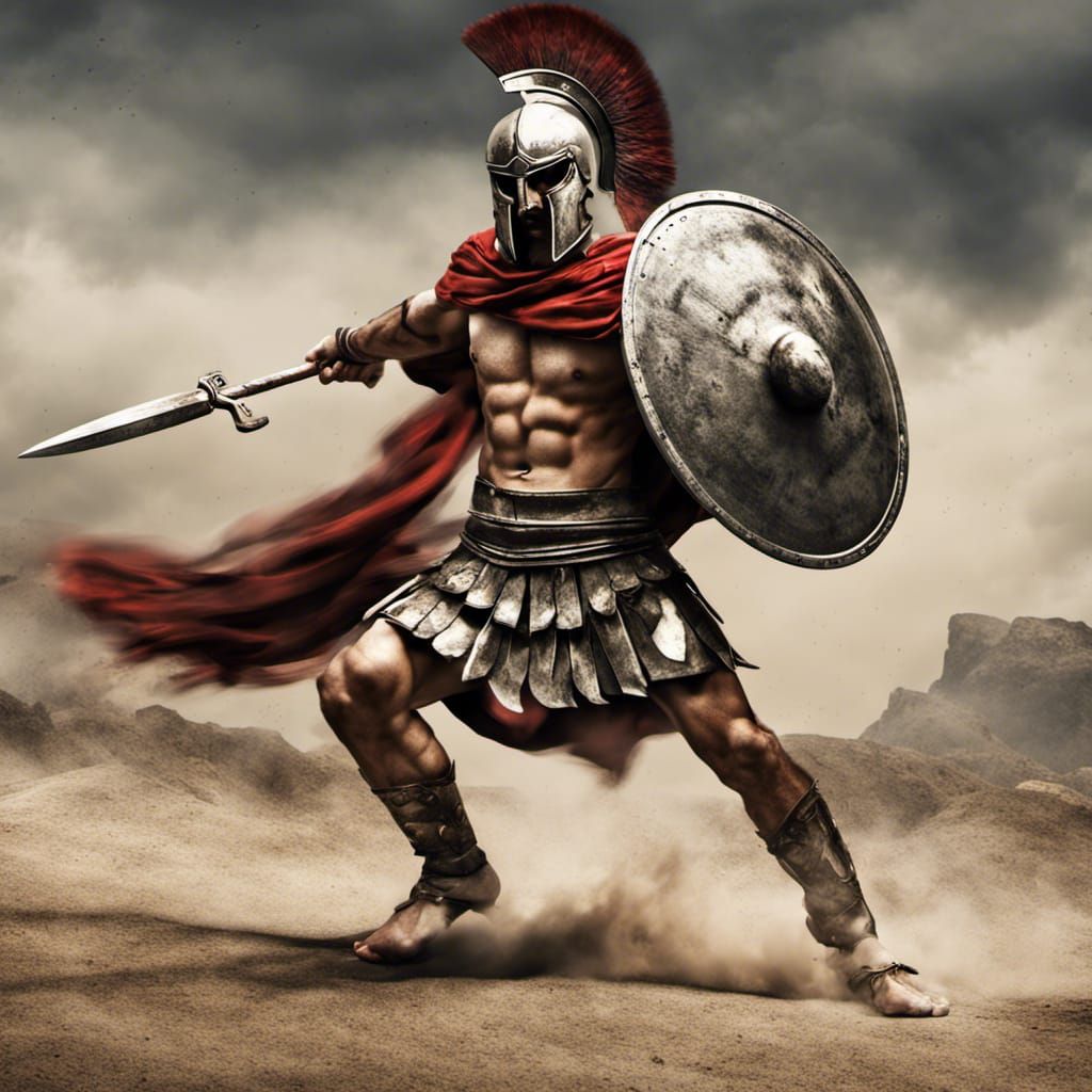 Spartan Warrior - AI Generated Artwork - NightCafe Creator