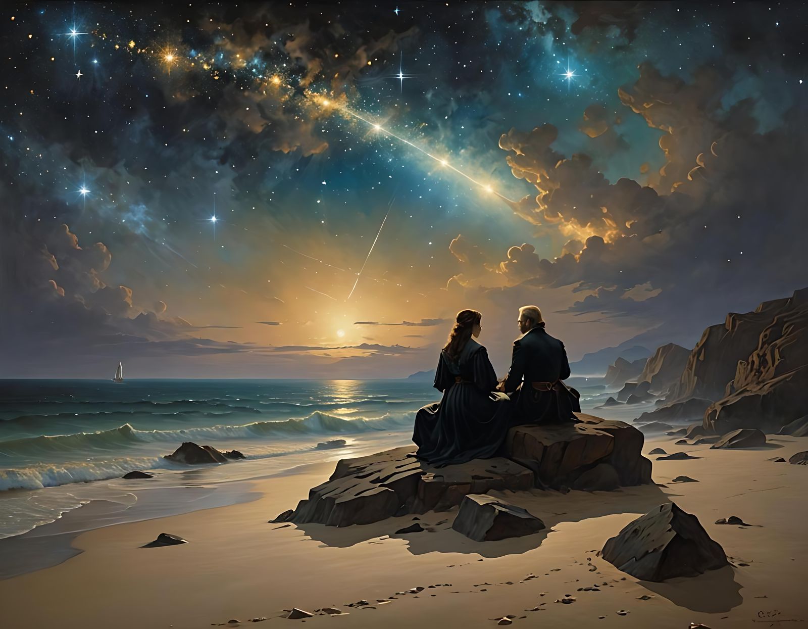 Under The Starry Night  by @Hinty