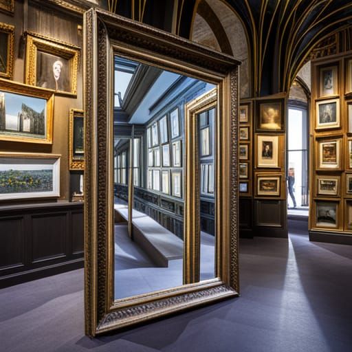 mirror museum AI Generated Artwork NightCafe Creator