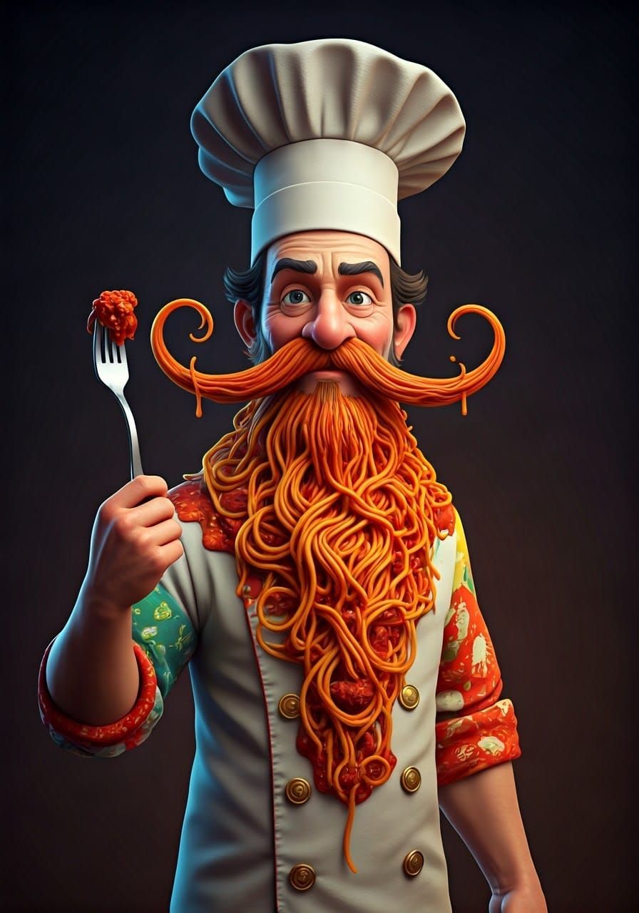 A Mess of Spaghetti  by @Ren