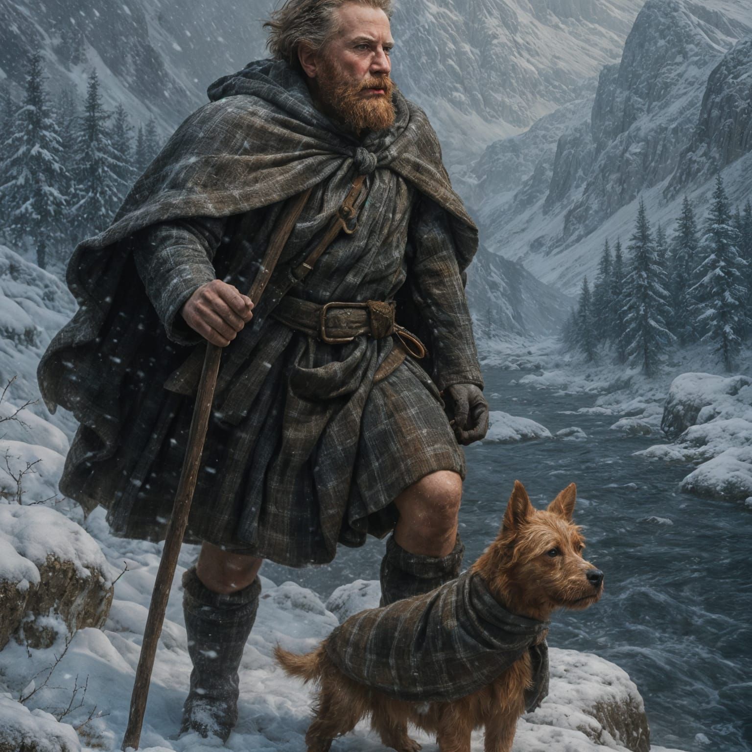 Checking his land.  by @Hannah