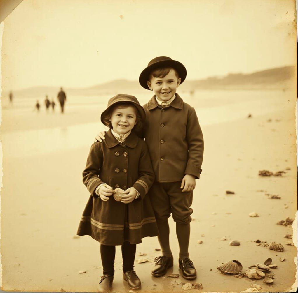 Young Shell Collectors  by @Joanna7