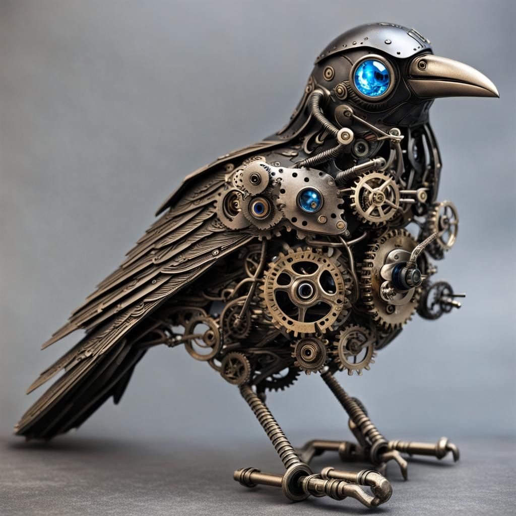 Clockwork Raven  by @Fantasy Fan