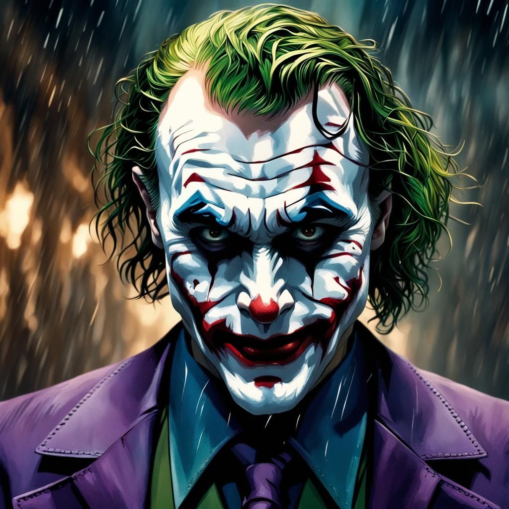 The Joker Bi polar manic psychopath knifes knives - AI Generated ...