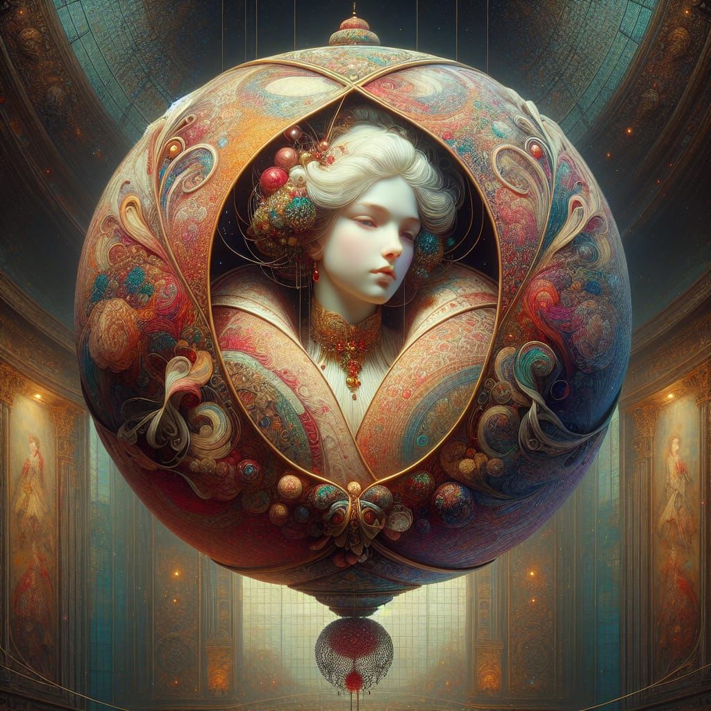 Semi-Raphaelite Temari Ball Dolls