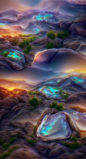 Opal landscape 8k resolution