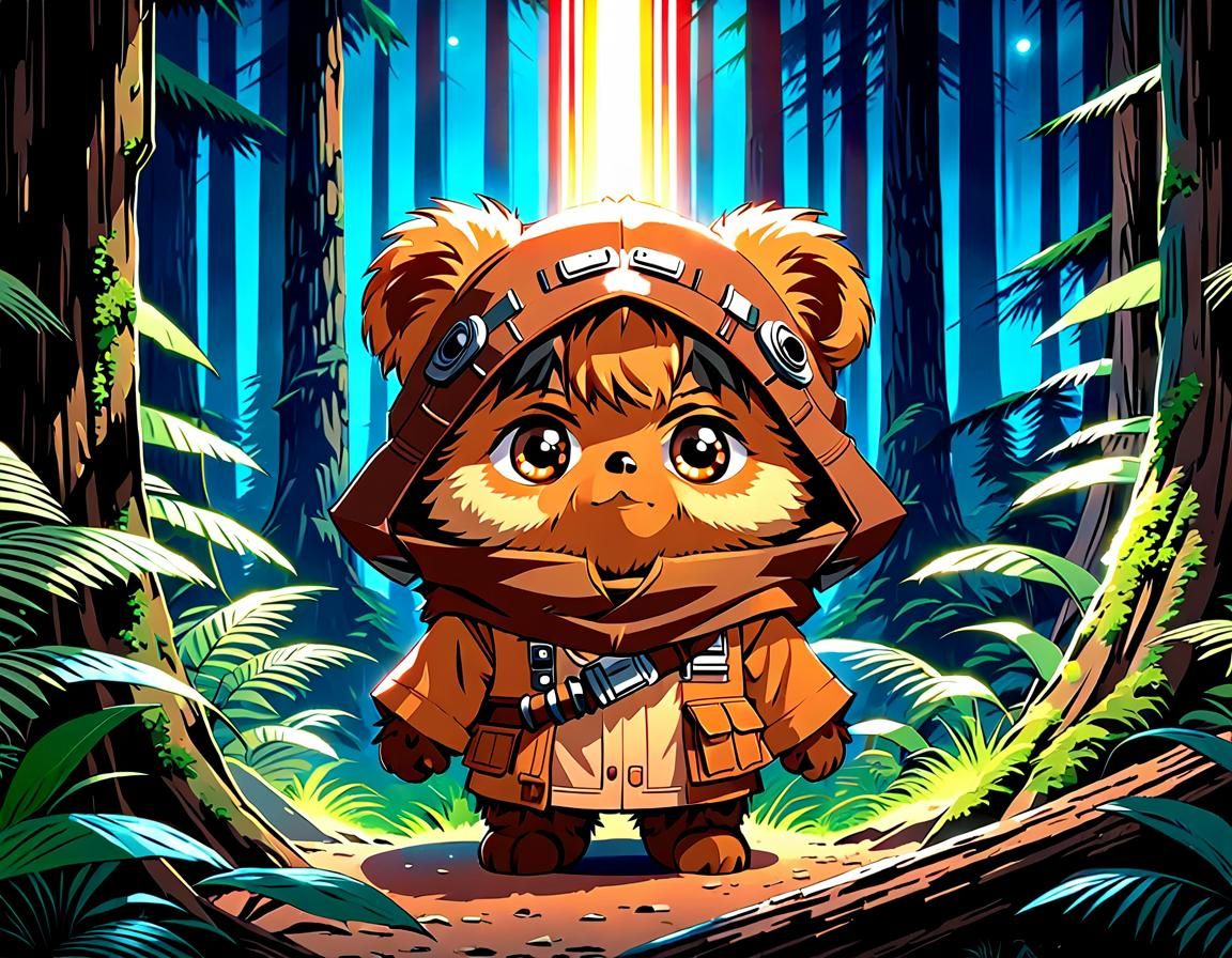 Chibi ewok - AI Generated Artwork - NightCafe Creator