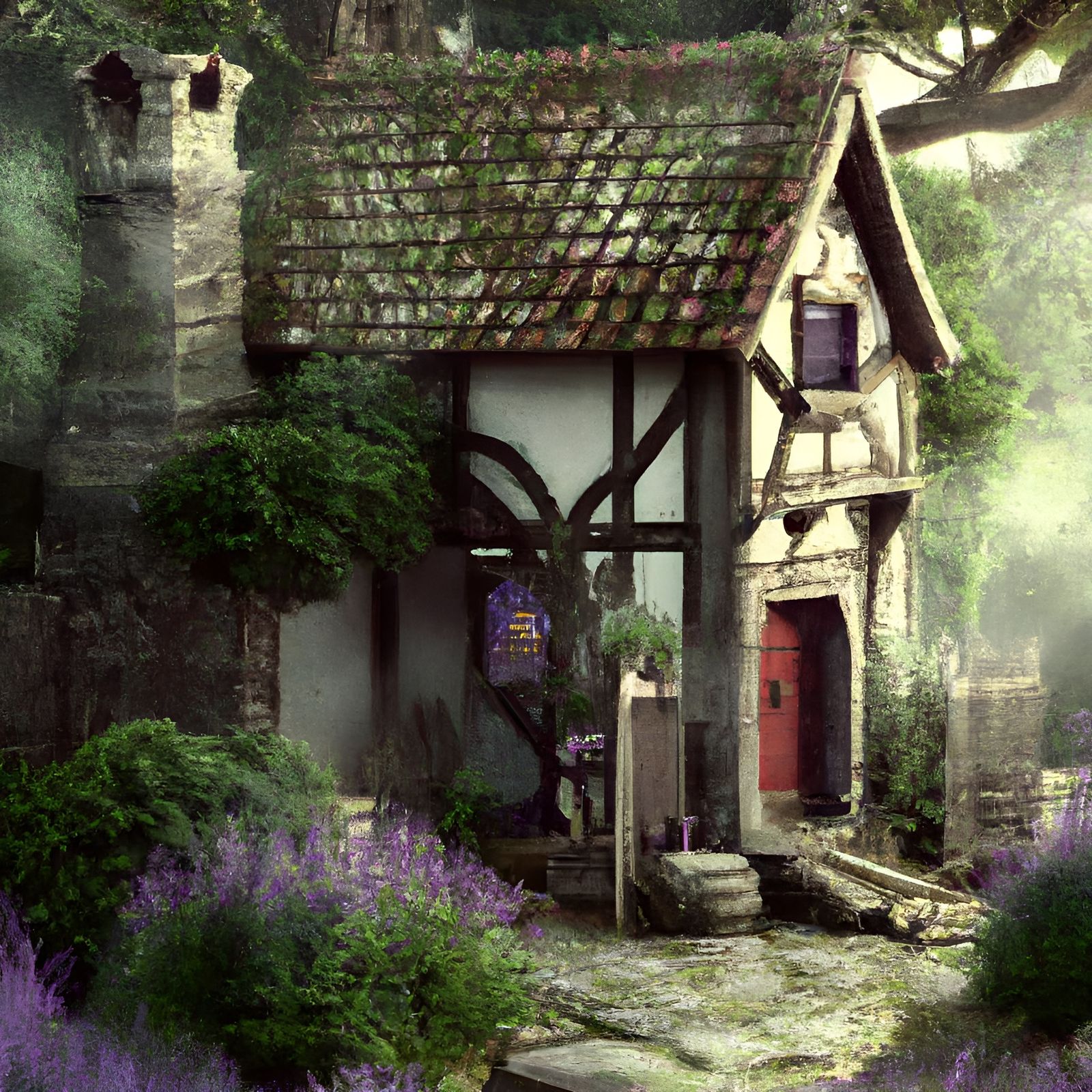 Painting of a Cottage II