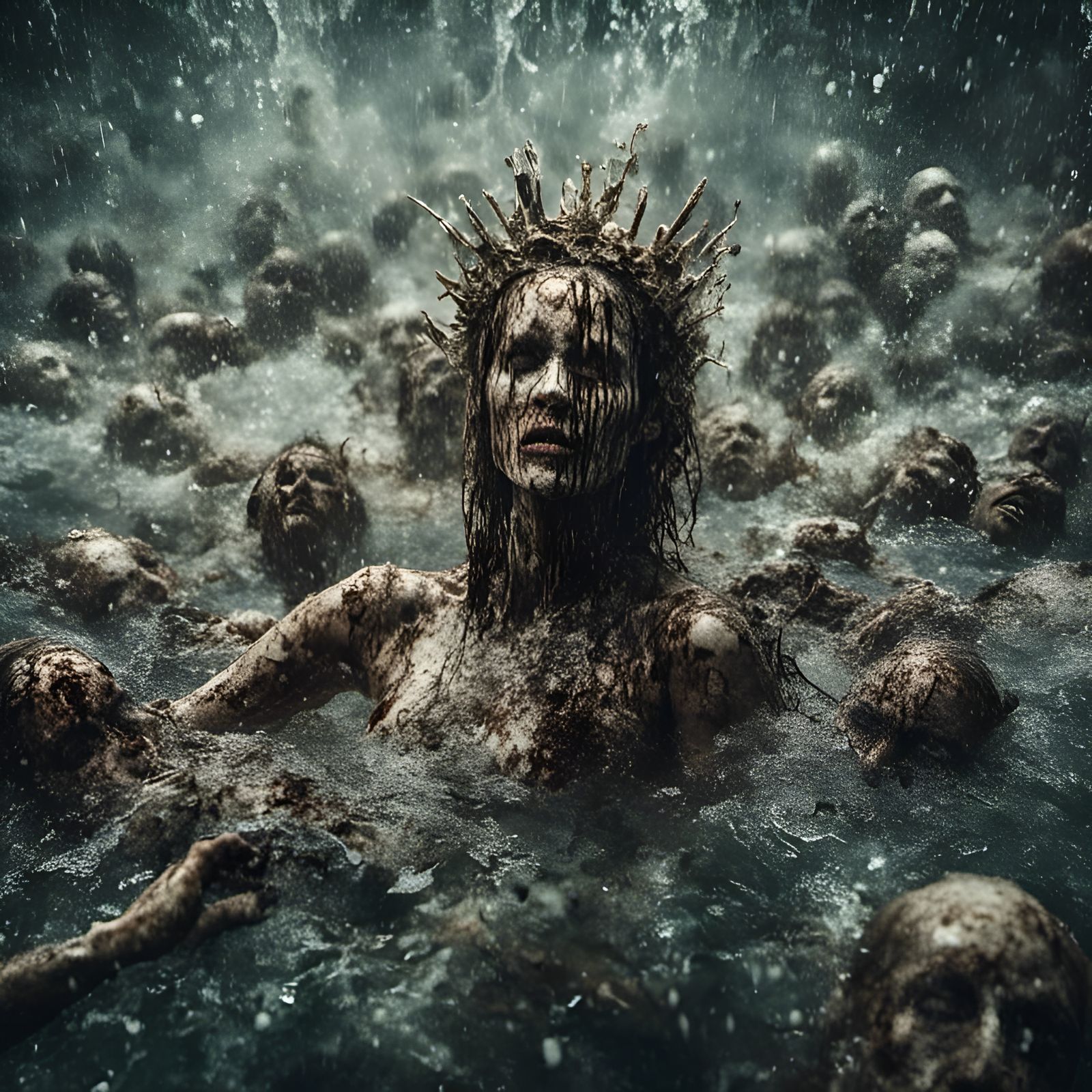 Bathing in a sea of faces