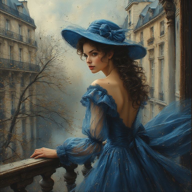 The stranger in blue