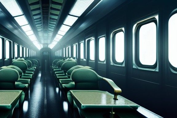 Interior of a train
