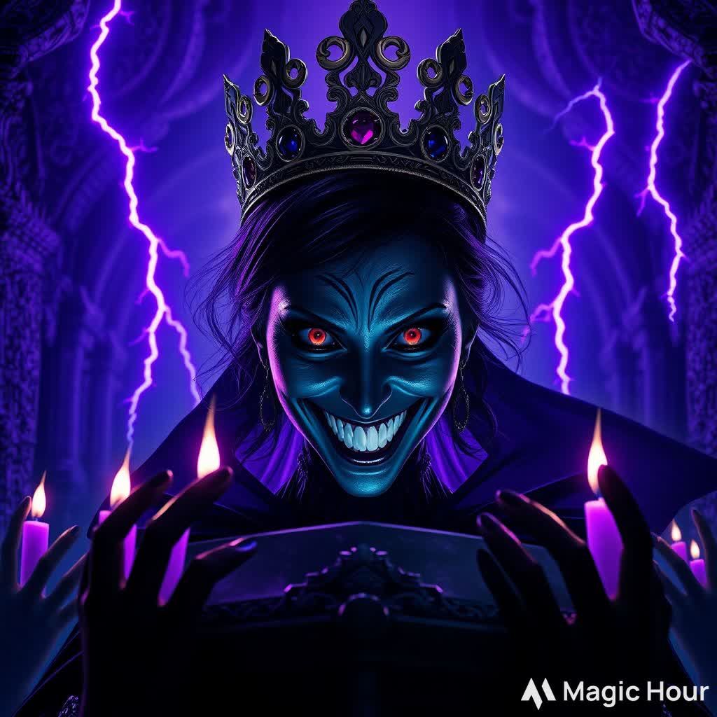 Creepy creation of 23 year old Teen titans goth raven possessed by the evil shadow queen from TTYD