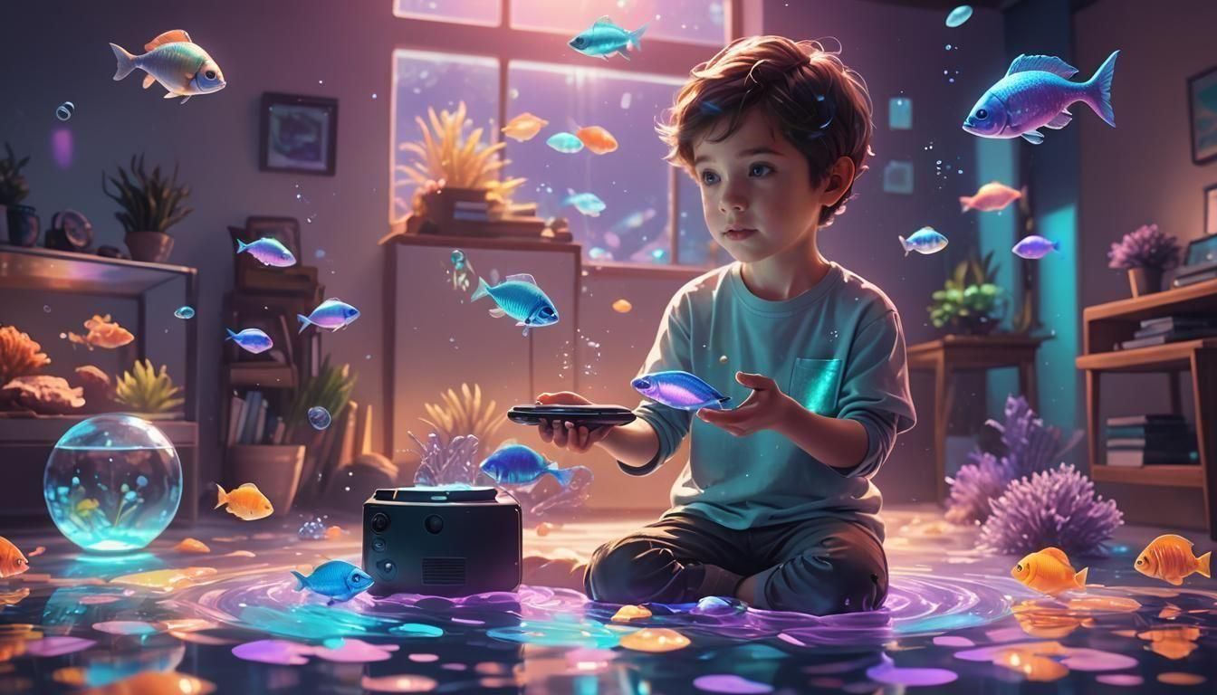 Holo Aquarium  by @TheArtyAnimal