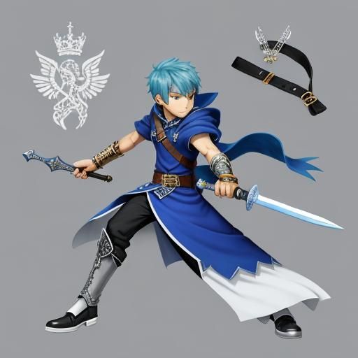 Bracelety with Dagger: Detailed Character Art
