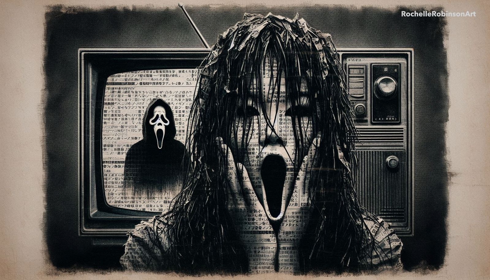 Scring - Newspaper Print Art