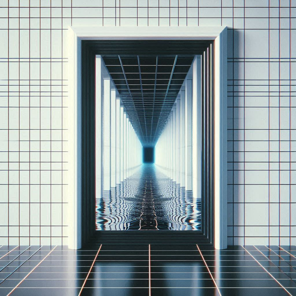 Warped Futuristic Door Portal