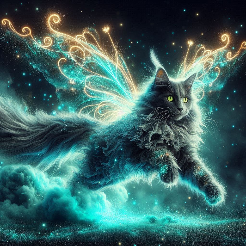 Turquoise Winged Cat
