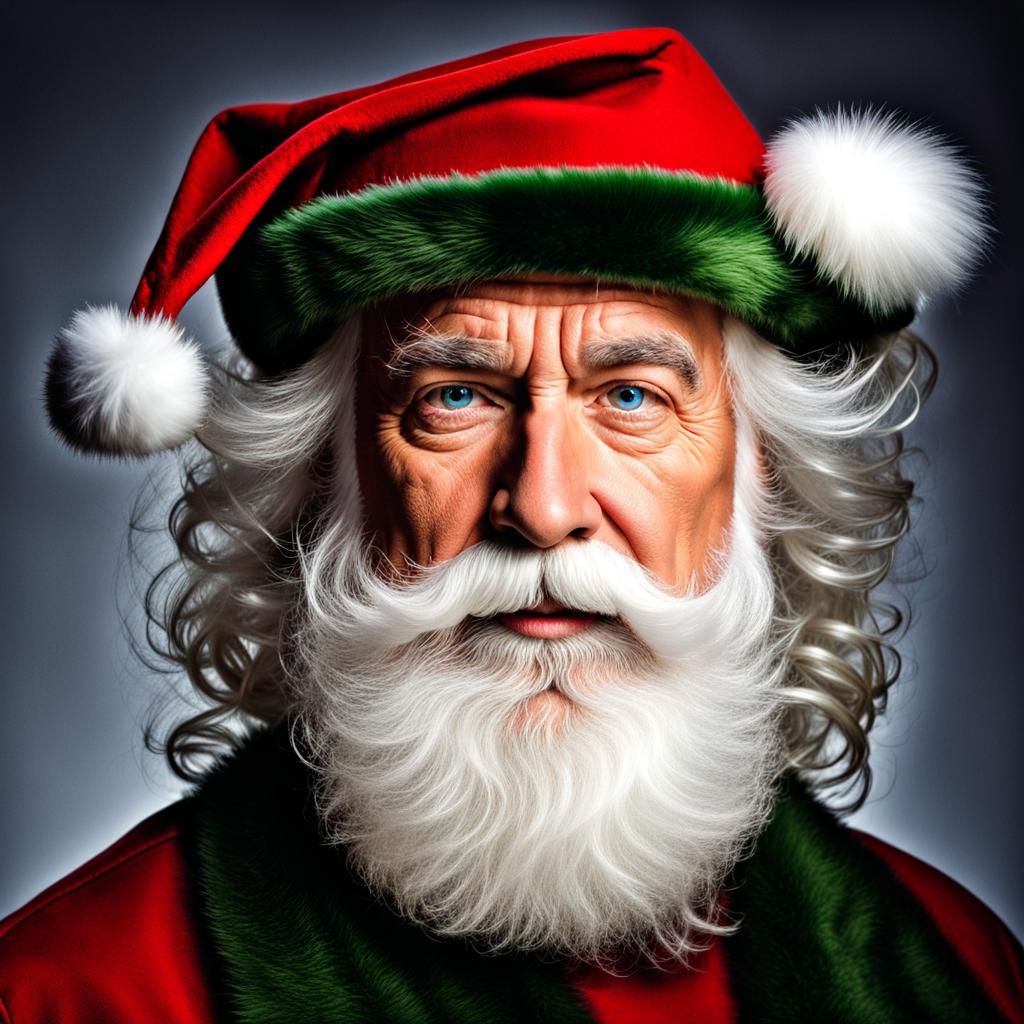 Santa Claus::big fluffy white beard::candycore::playful::whi...