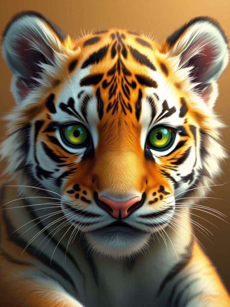 Baby Tiger  by @DragonMiicha