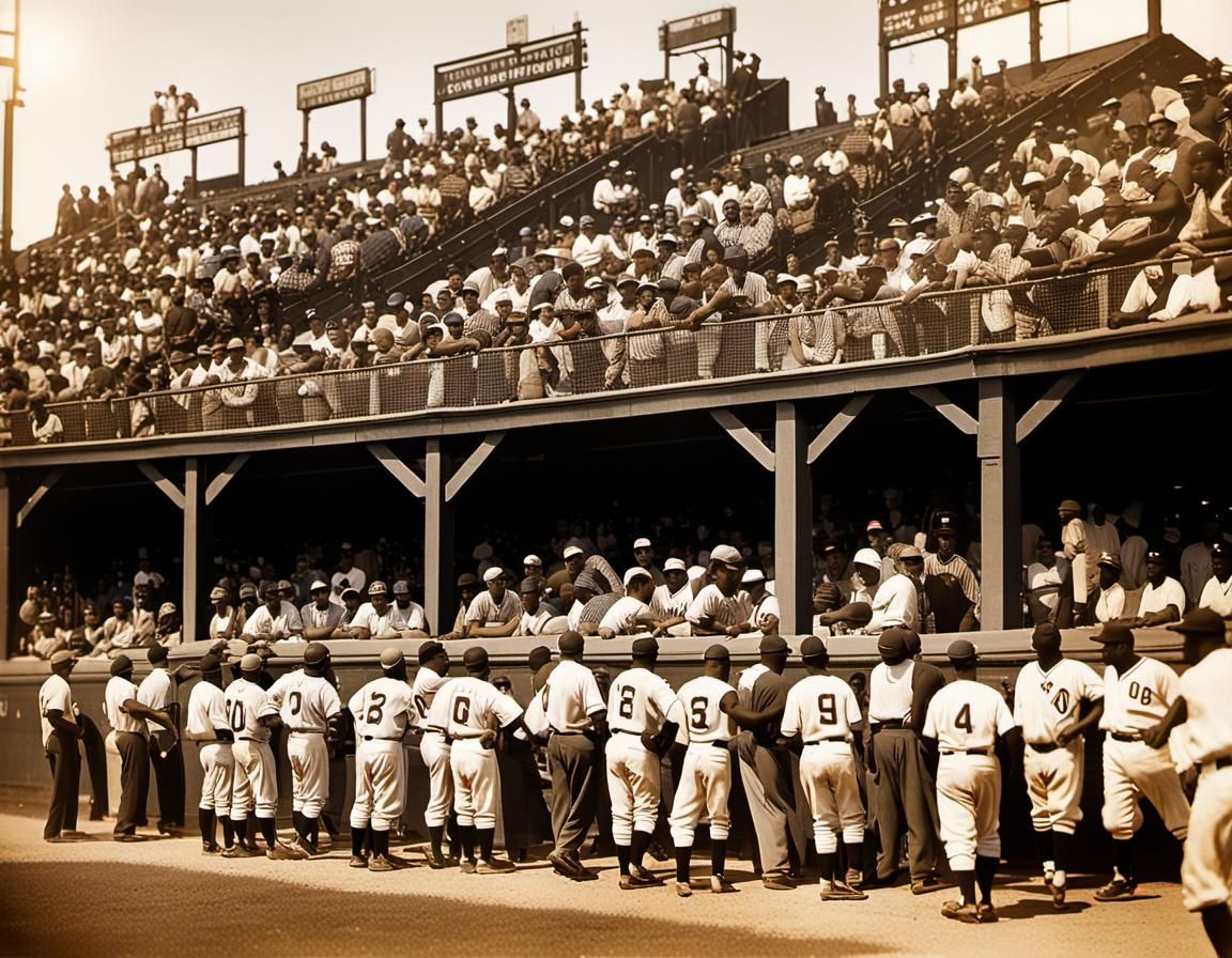 Negro league baseball game, milwaukee grays vs Detroit stars, take ...