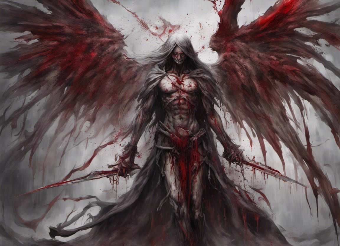 Sachiel, Angel of Death - Ruin is Coming - AI Generated Artwork ...