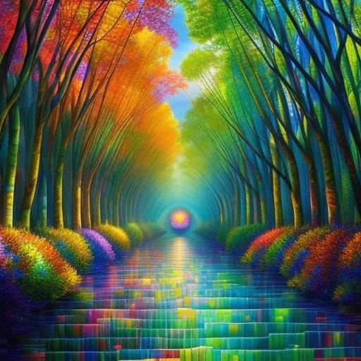 The colorful staircase to enlightenment   by @JokeStirrer