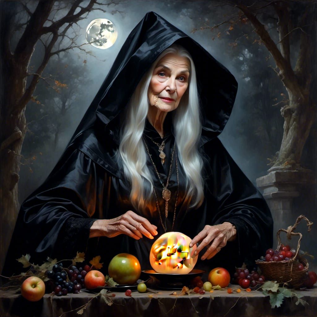 Good witch, bad witch? Doesn't work like that. Human witch. 