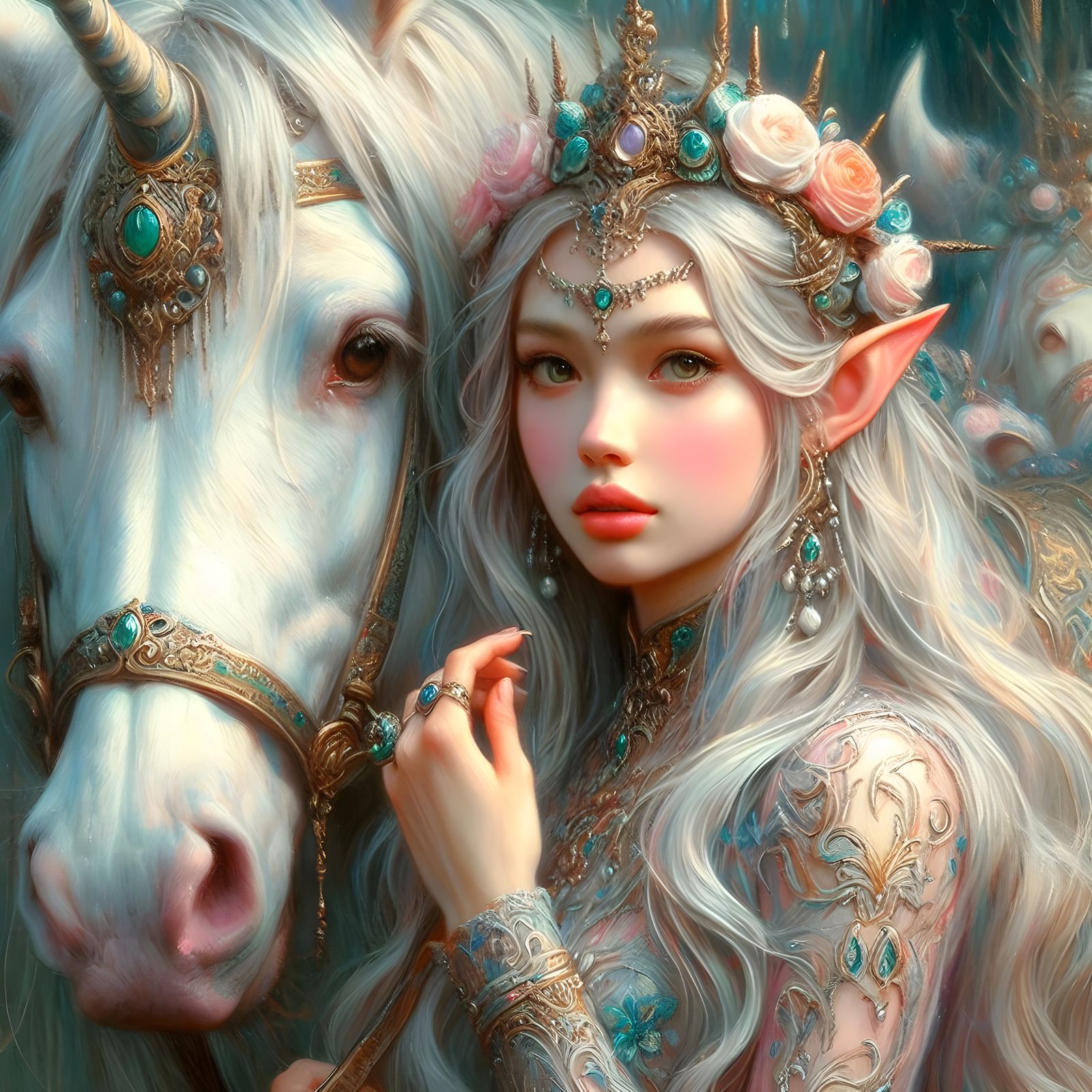 Elf And Unicorn