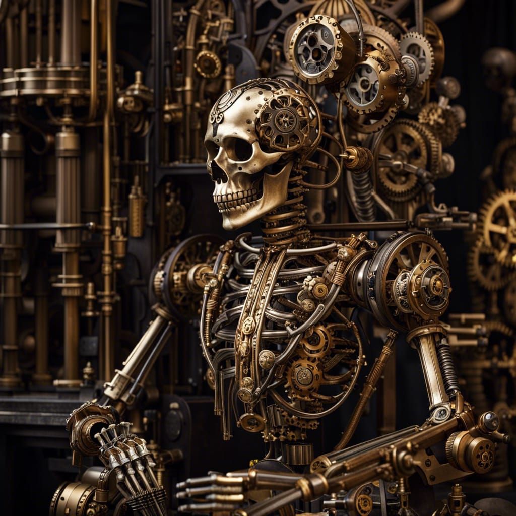 Skeleton Ai will never die by Per. BTW only 74 days to Halloween (08.17.23)  by @Per Nogra