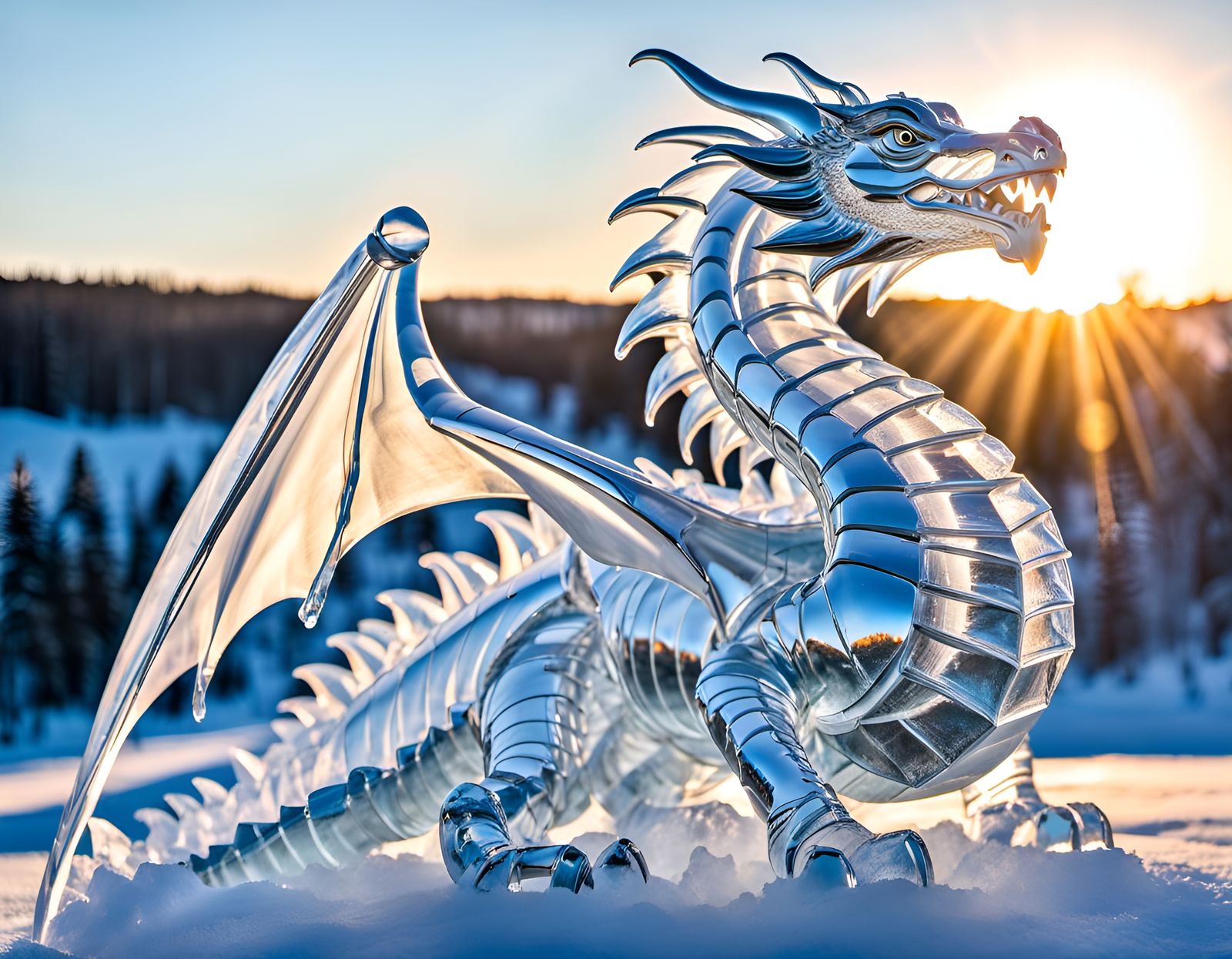  Ice Dragon  by @Alicia Hopkins
