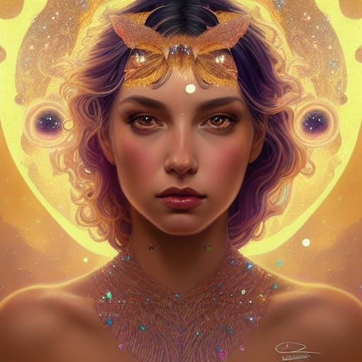 Portrait of a Galactic Goddess undefined