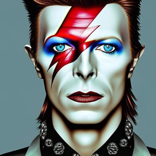 Rip David Bowie Ai Generated Artwork Nightcafe Creator 0407