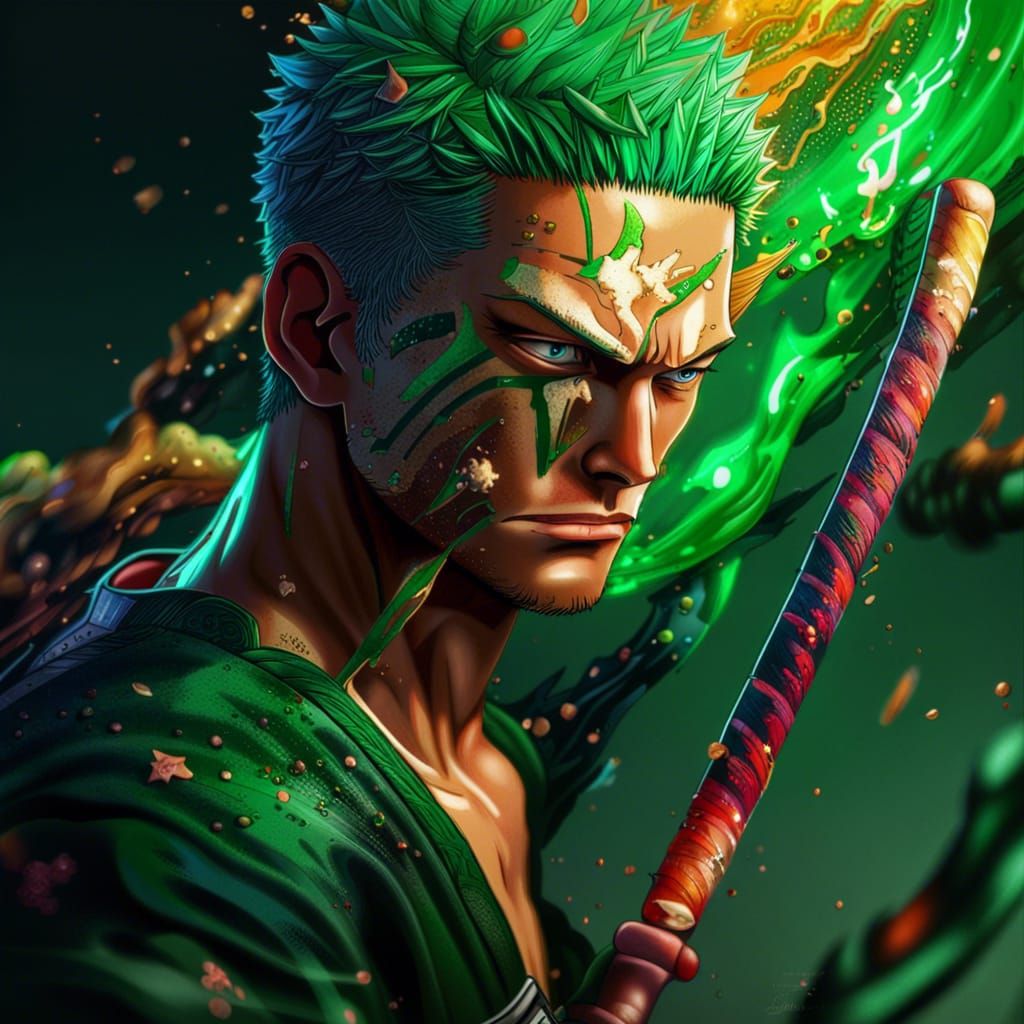 One Piece Roronoa Zoro - AI Generated Artwork - NightCafe Creator