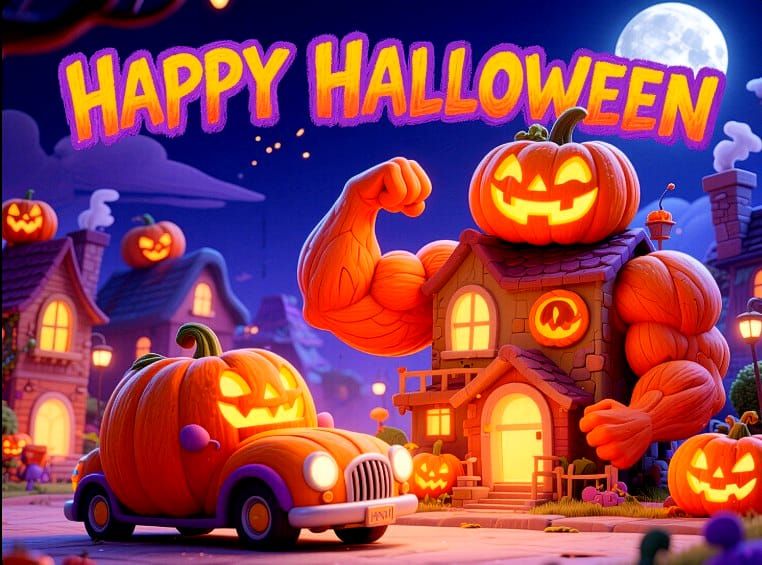 9/26/2025-Muscular Anthropomorphic Halloween Art By Archange...